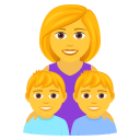 family_woman_boy_boy 👩👦👦